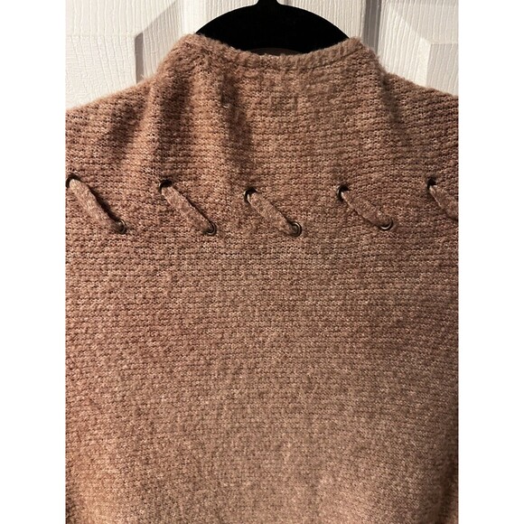 American Eagle Cardigan Womens L Fuzzy Knit Sweater Pockets Open Front cozy soft - Picture 5 of 7